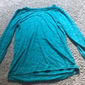 Green/teal long sleeve girls shirt